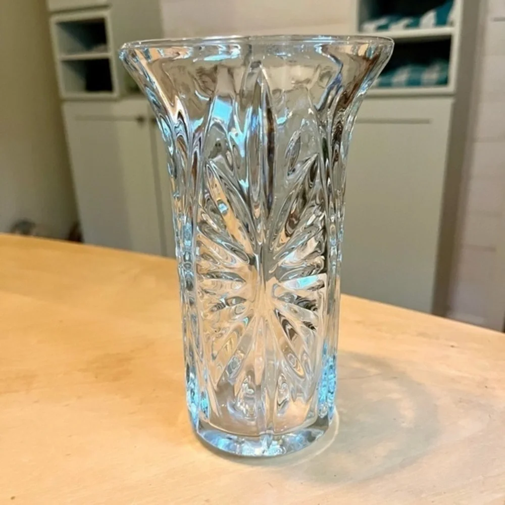 Vintage 1991 FTD Glass Vase Starburst Pattern - Picture 5 of 14